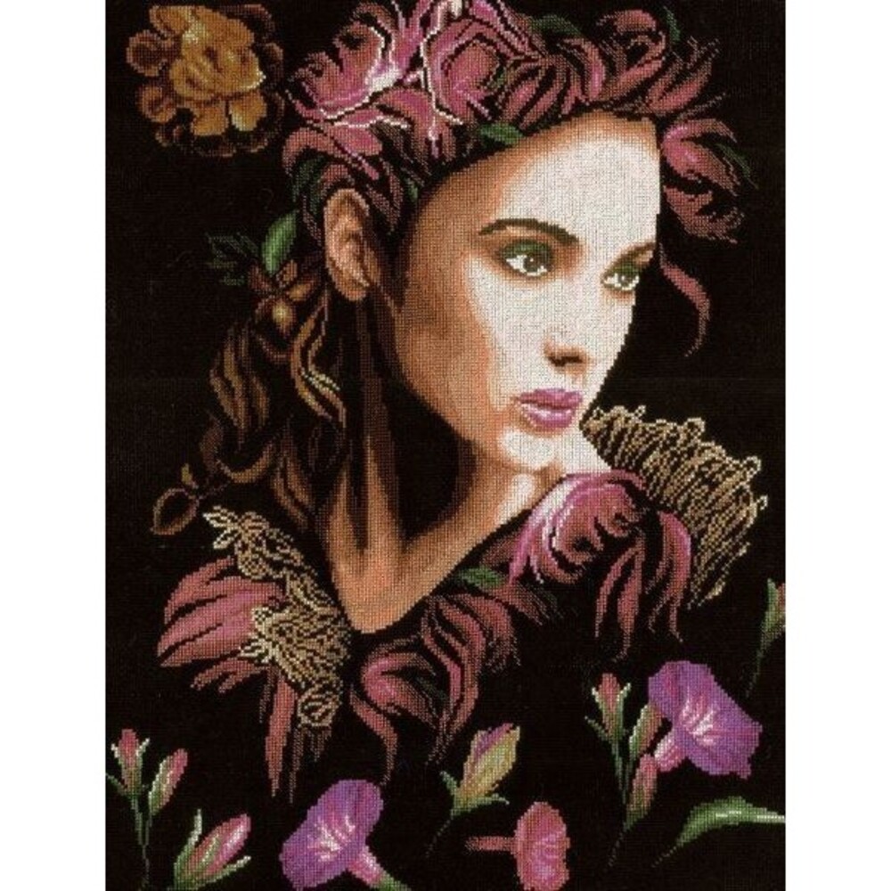 Lanarte Romantic #PN-0147004 In Thoughts Cross Stitch Kit RARE NEW Sealed